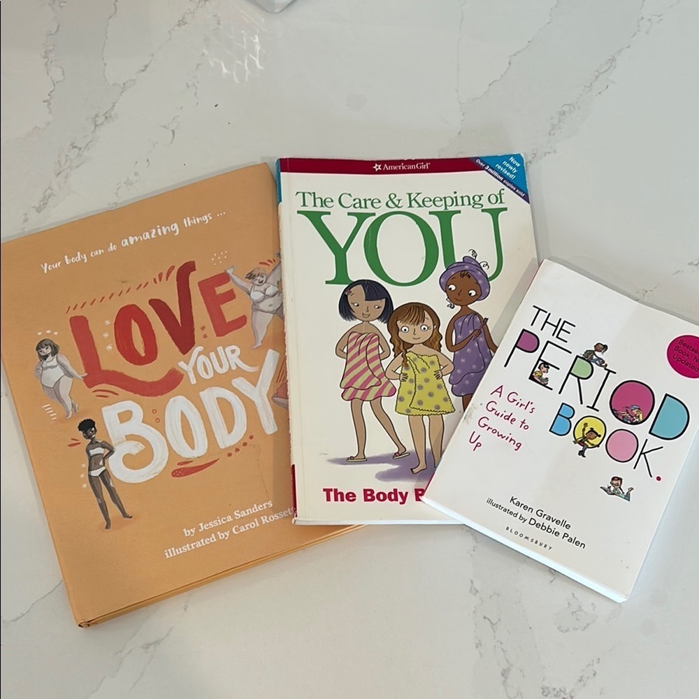 Set Bundle of Educational Books for Girls Tween Teens Body image Adolescence